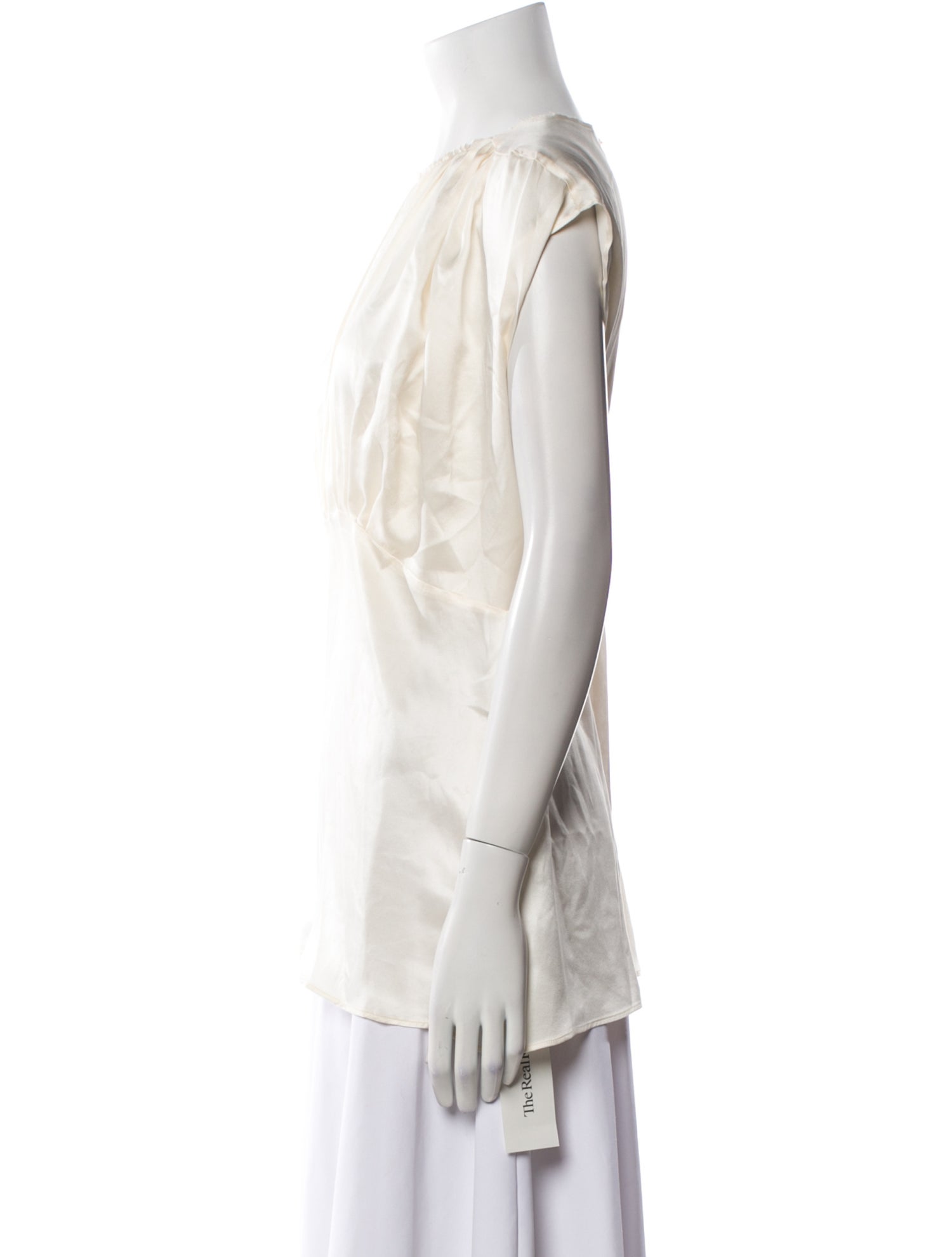 Hillier Bartley Silk Bateau Neckline Blouse