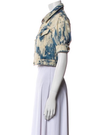 Hilfiger Collection Tie-Dye Print Denim Jacket