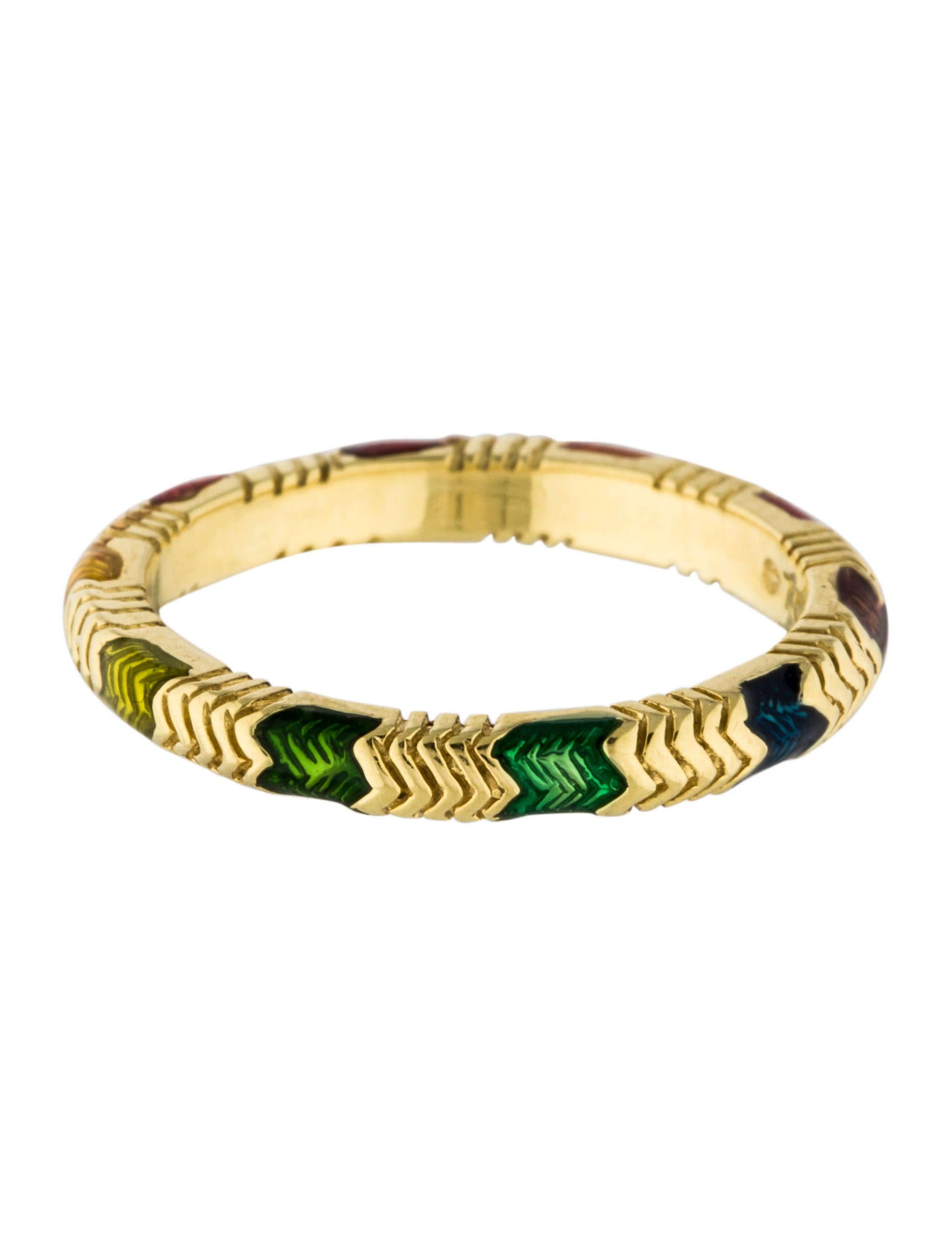 Hidalgo 18K Rainbow Enamel Ring Rings HID20233 The RealReal
