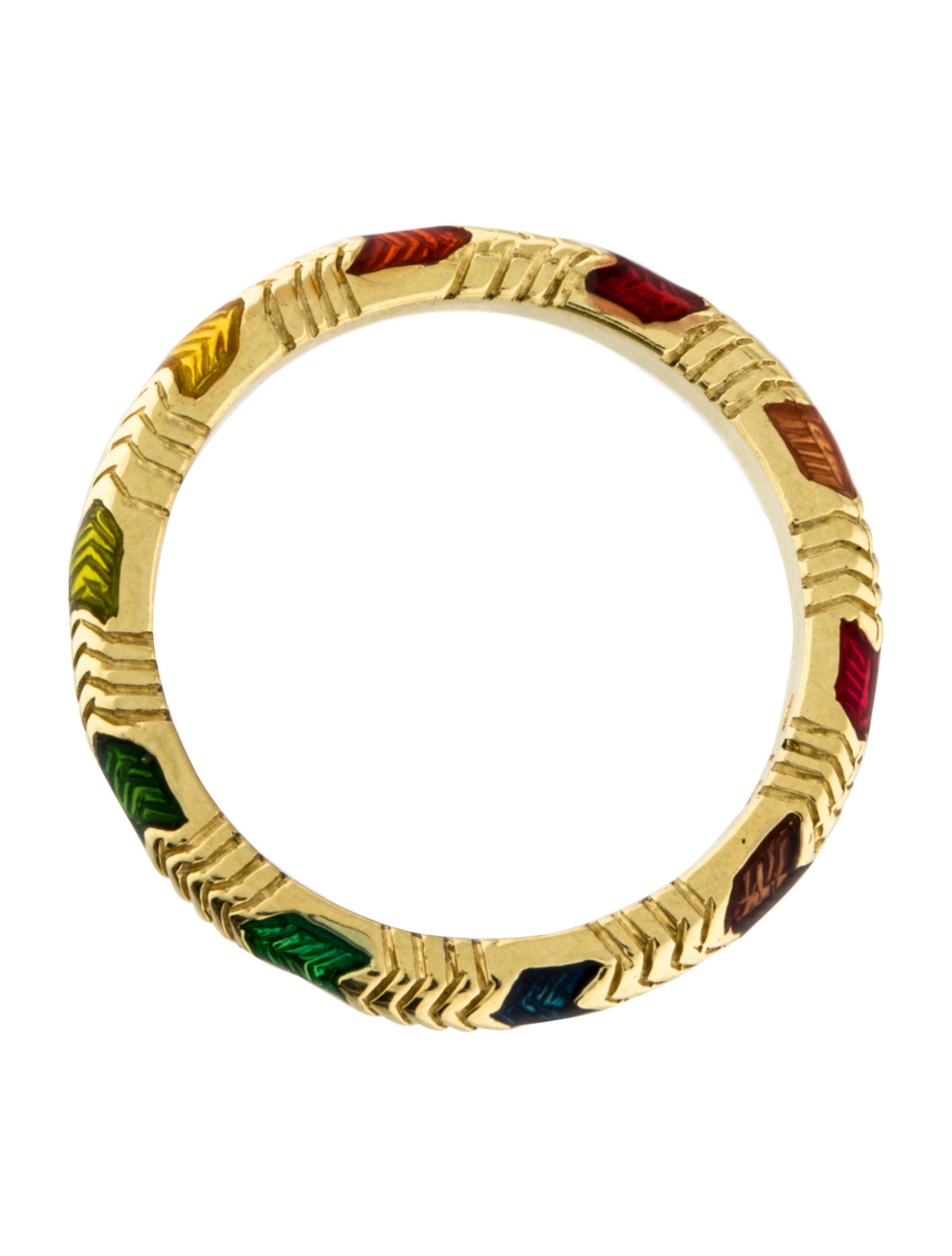 Hidalgo 18K Rainbow Enamel Ring Rings HID20233 The RealReal
