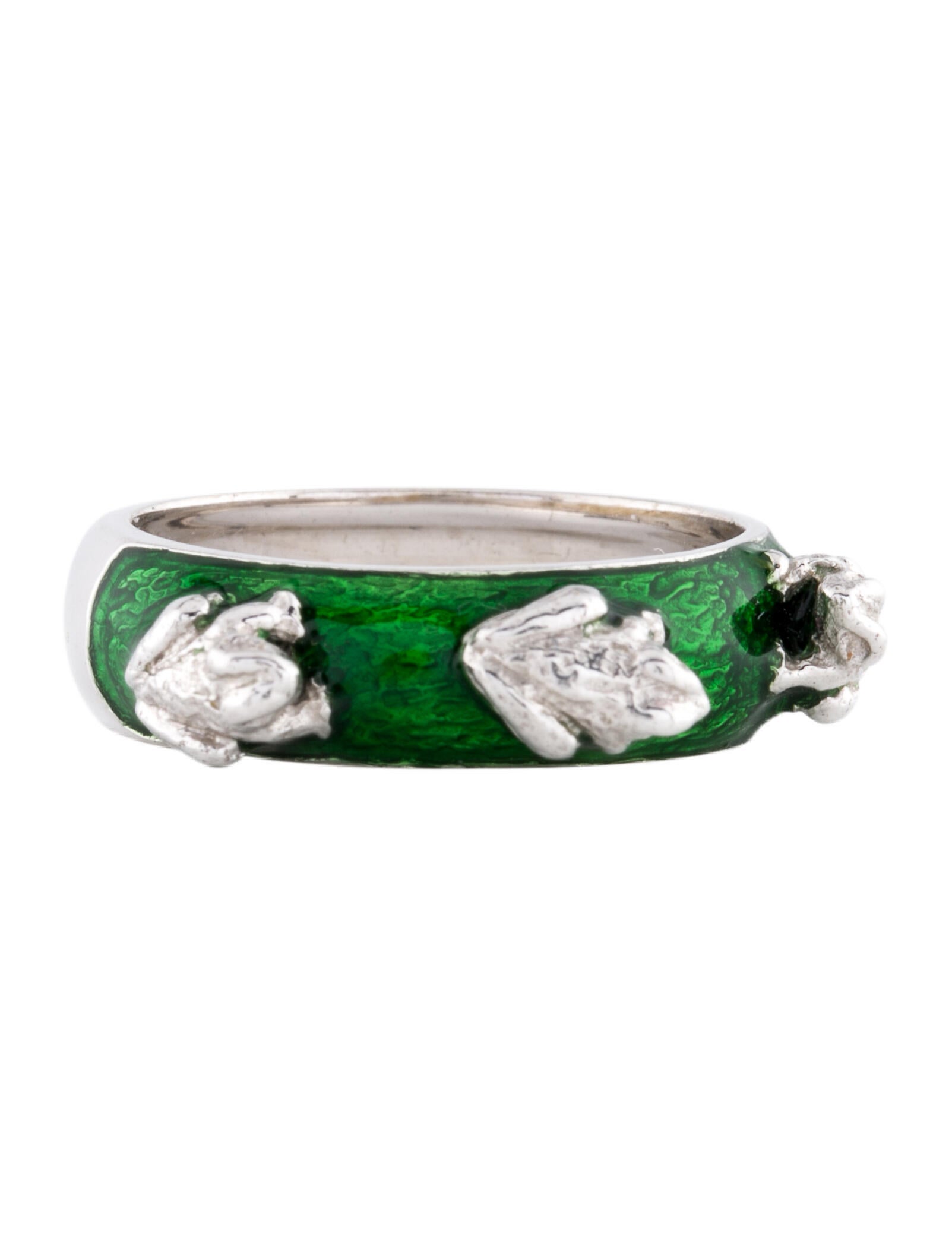 Hidalgo 18K & Enamel Frog Band
