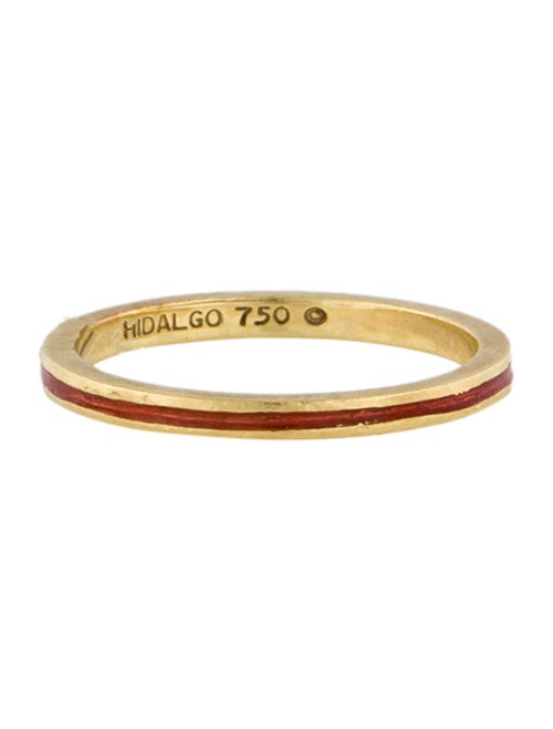 Hidalgo 18K Enamel Thin Band