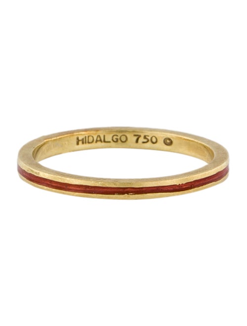 Hidalgo 18K Enamel Thin Band