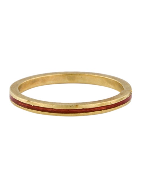 Hidalgo 18K Enamel Thin Band