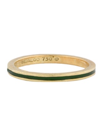 Hidalgo 18K Enamel Thin Band