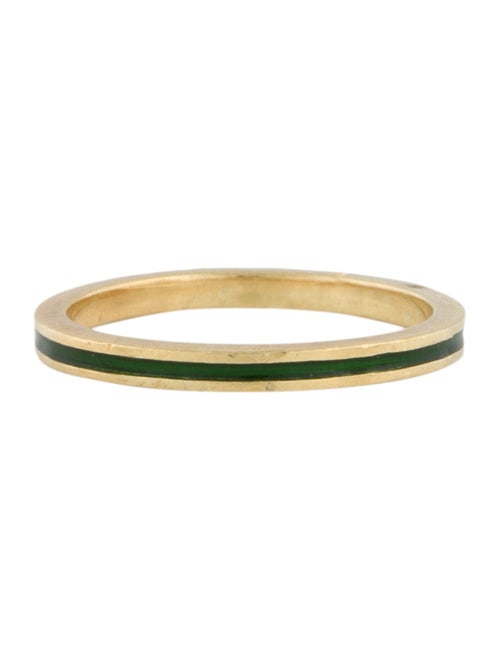 Hidalgo 18K Enamel Thin Band