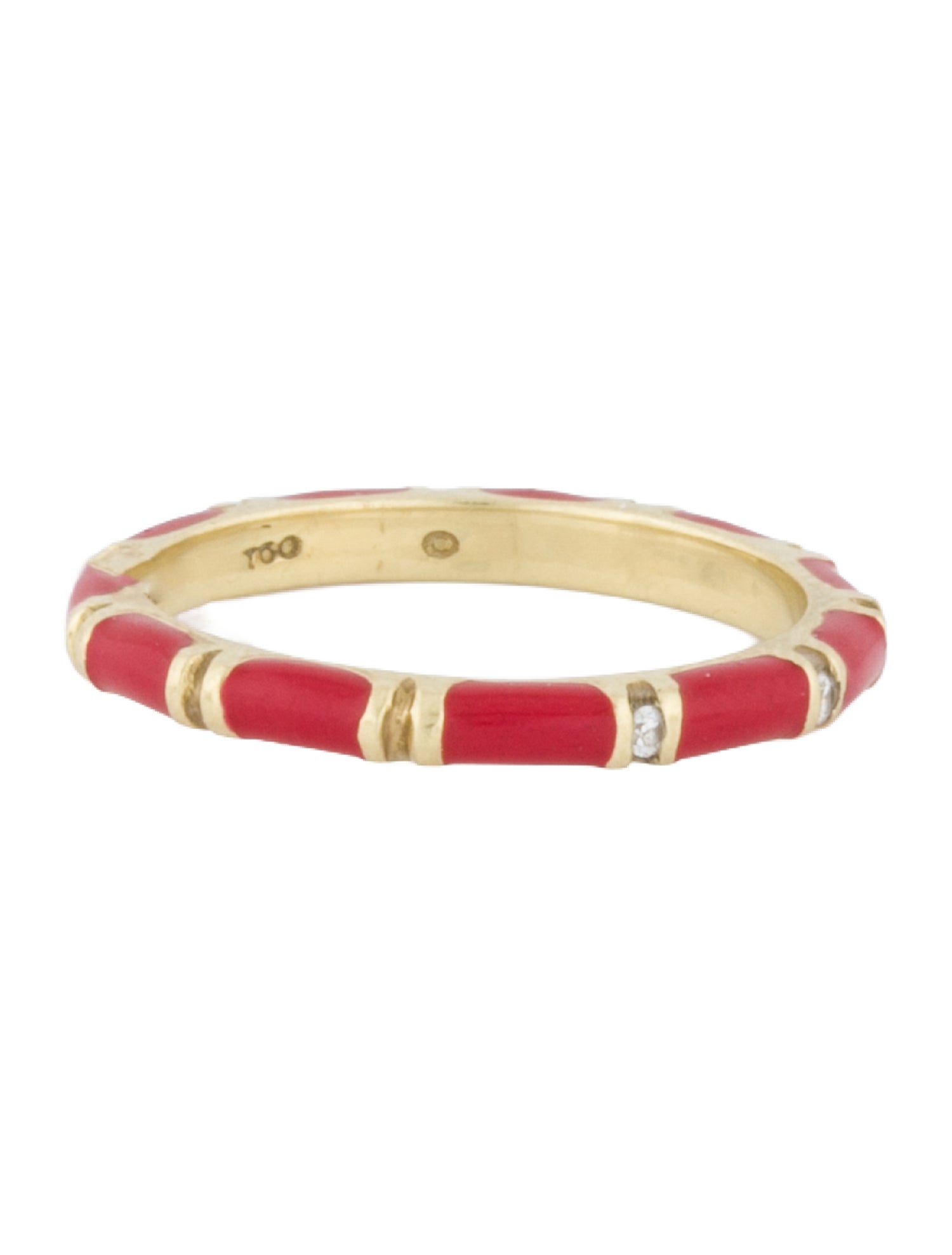 Hidalgo 18K Diamond & Enamel Band