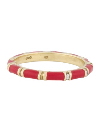 Hidalgo 18K Diamond & Enamel Band