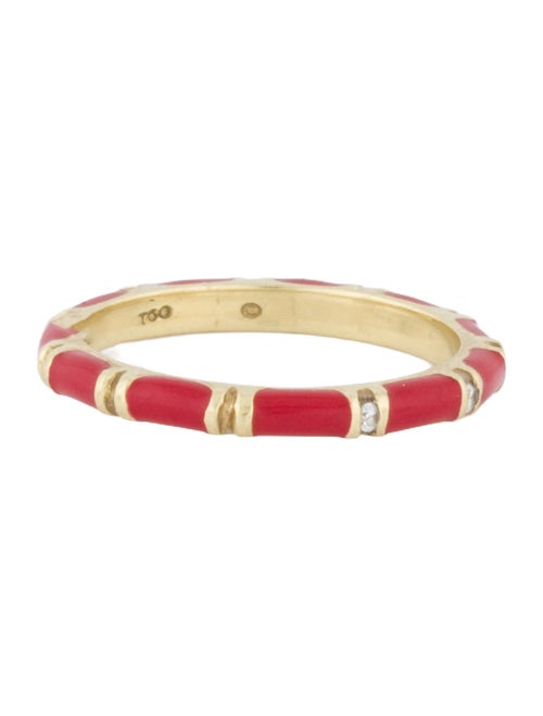 Hidalgo 18K Diamond & Enamel Band