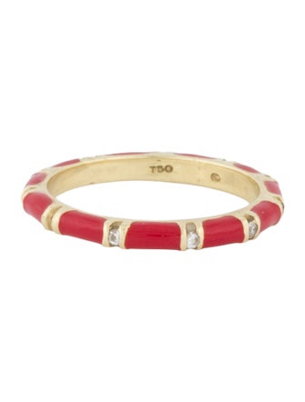 Hidalgo 18K Diamond & Enamel Band
