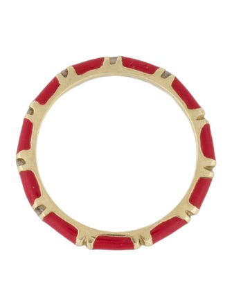 Hidalgo 18K Diamond & Enamel Band