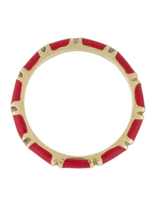 Hidalgo 18K Diamond & Enamel Band