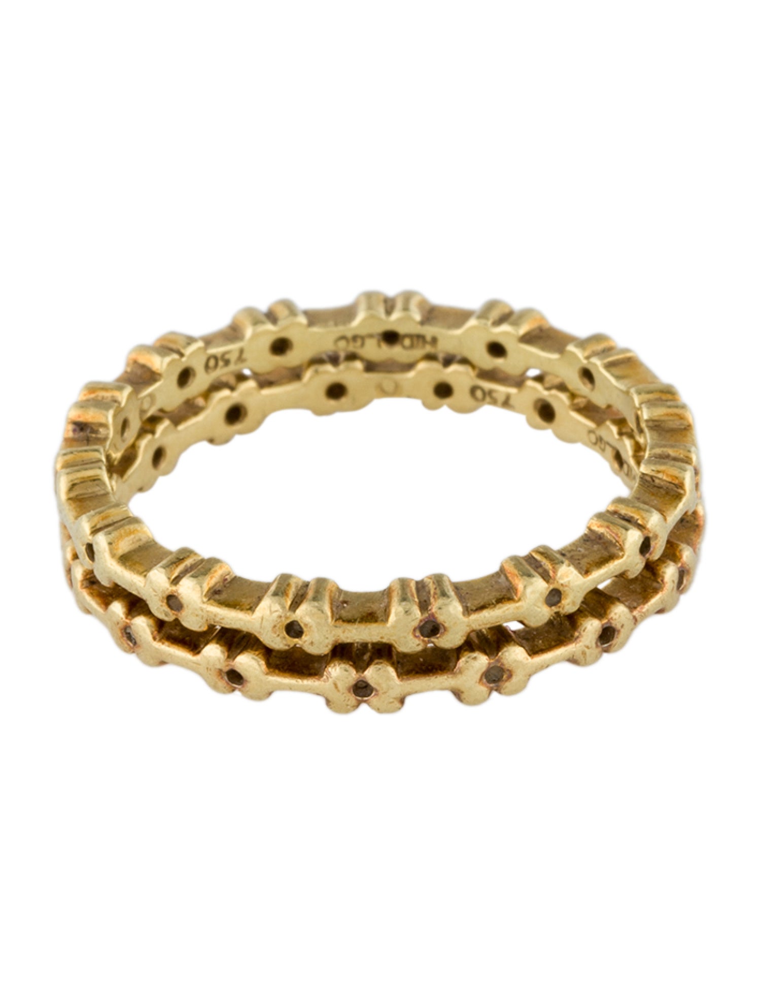 Hidalgo 18K Dog Bone Stacking Band