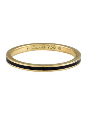Hidalgo 18K Enamel Thin Band