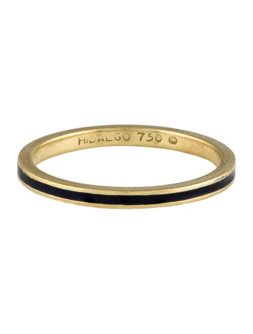 Hidalgo 18K Enamel Thin Band