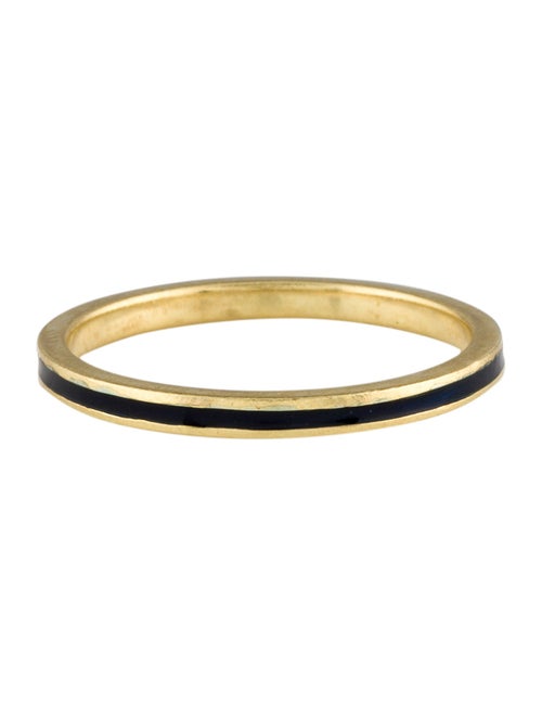 Hidalgo 18K Enamel Thin Band