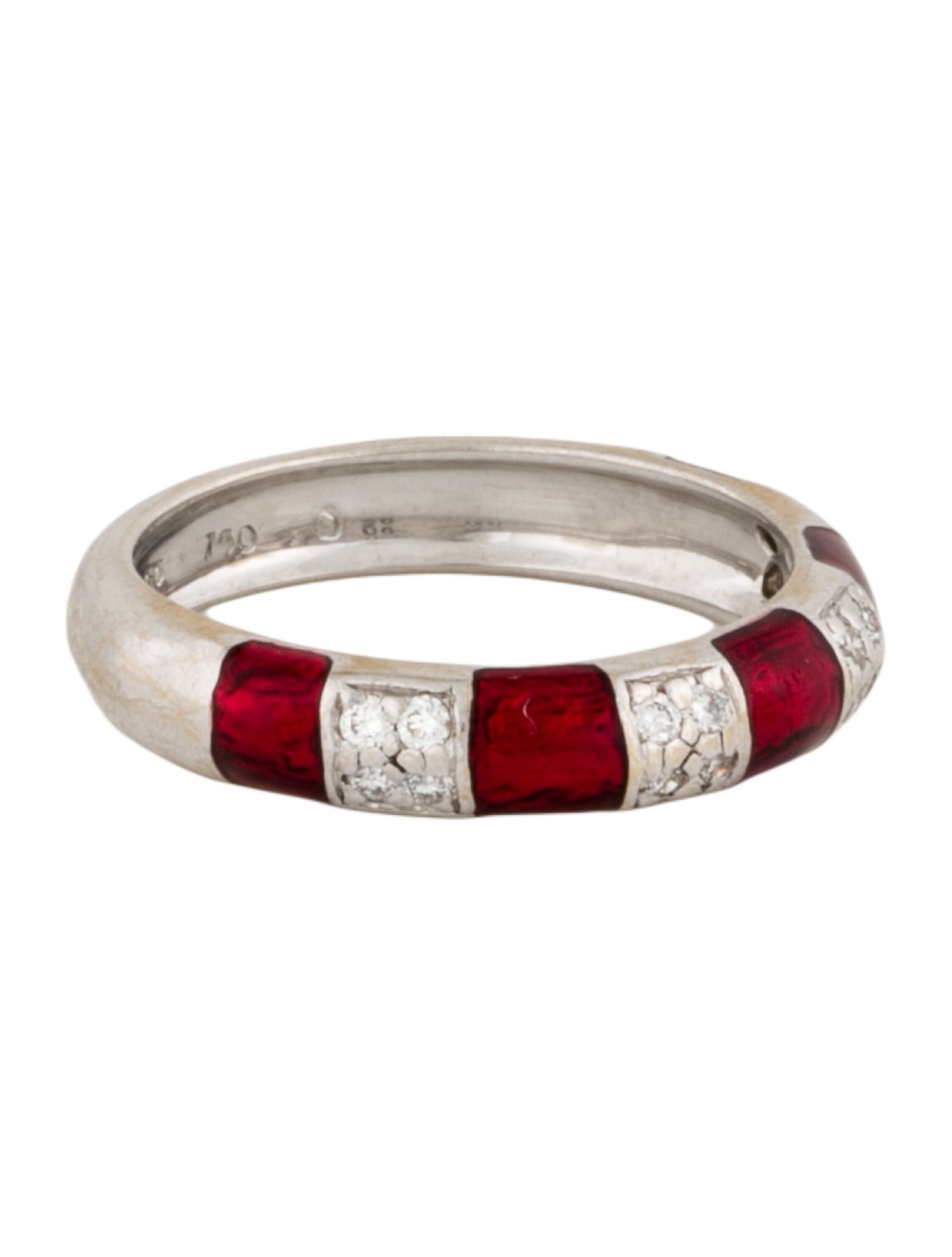 Hidalgo 18K Diamond & Enamel Band Ring