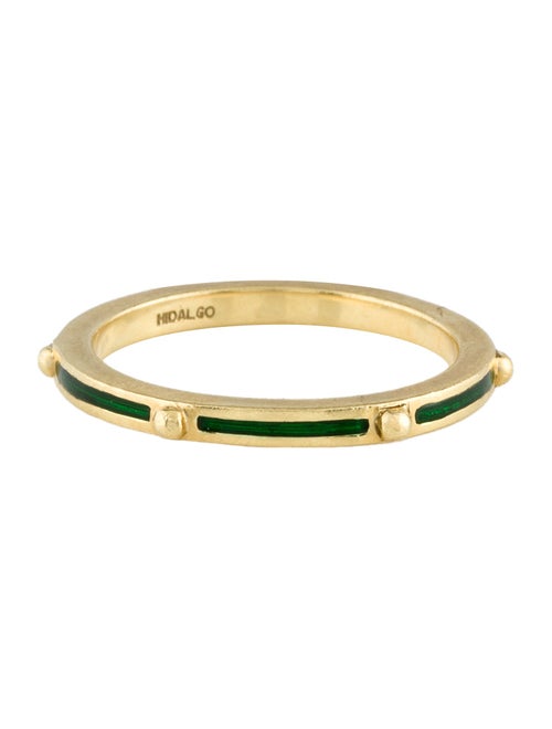 Hidalgo 18K Enamel Studded Band