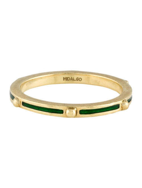 Hidalgo 18K Enamel Studded Band