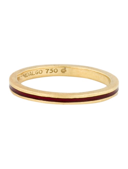 Hidalgo 18K Enamel Stacking Band Ring