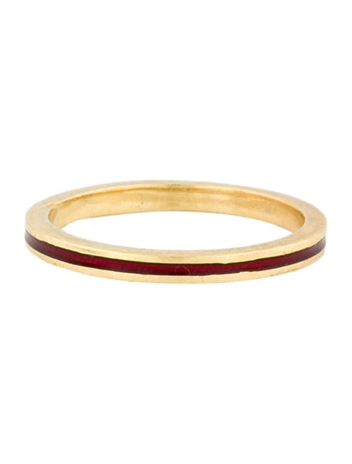 Hidalgo 18K Enamel Stacking Band Ring