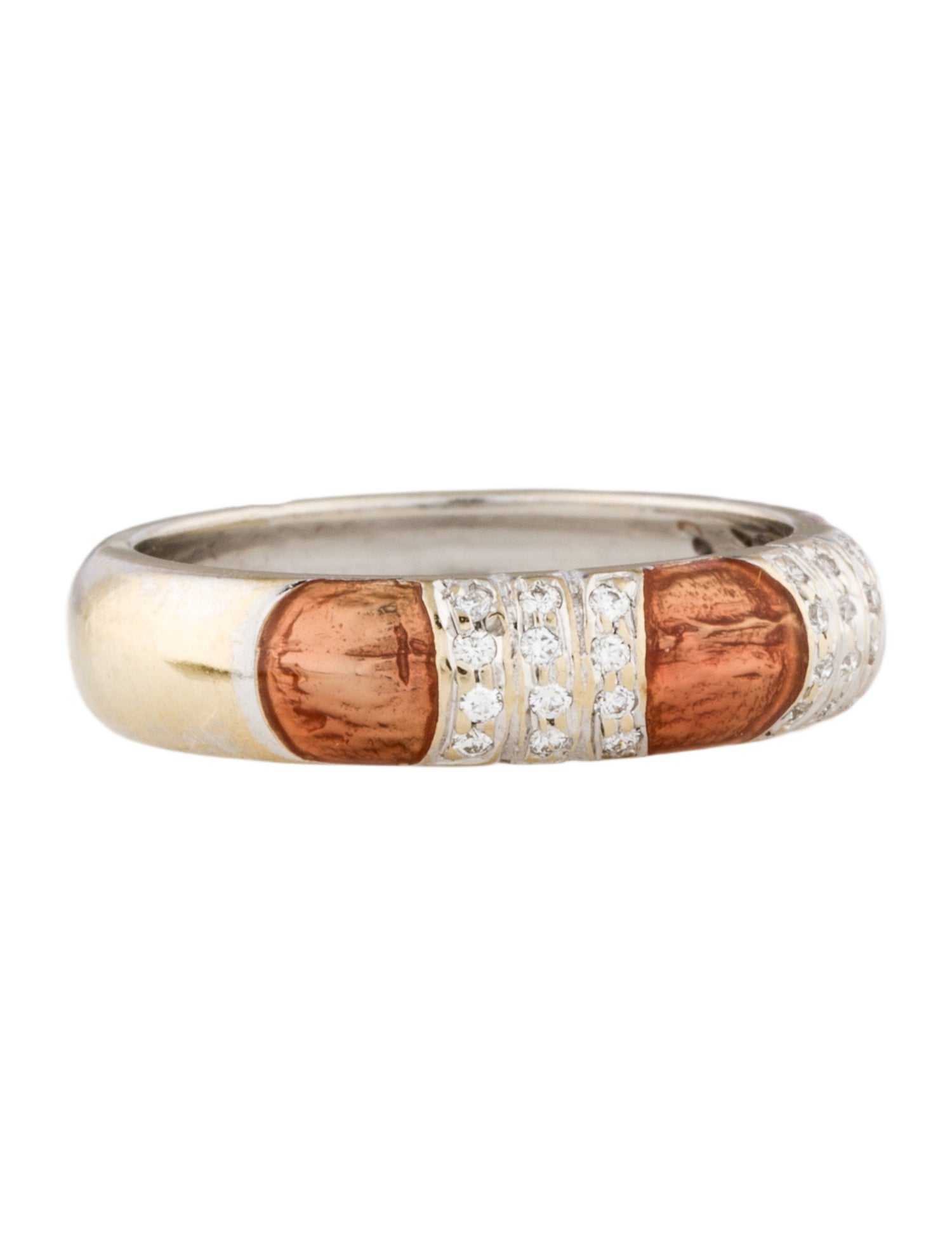 Hidalgo 18K Diamond & Enamel Band