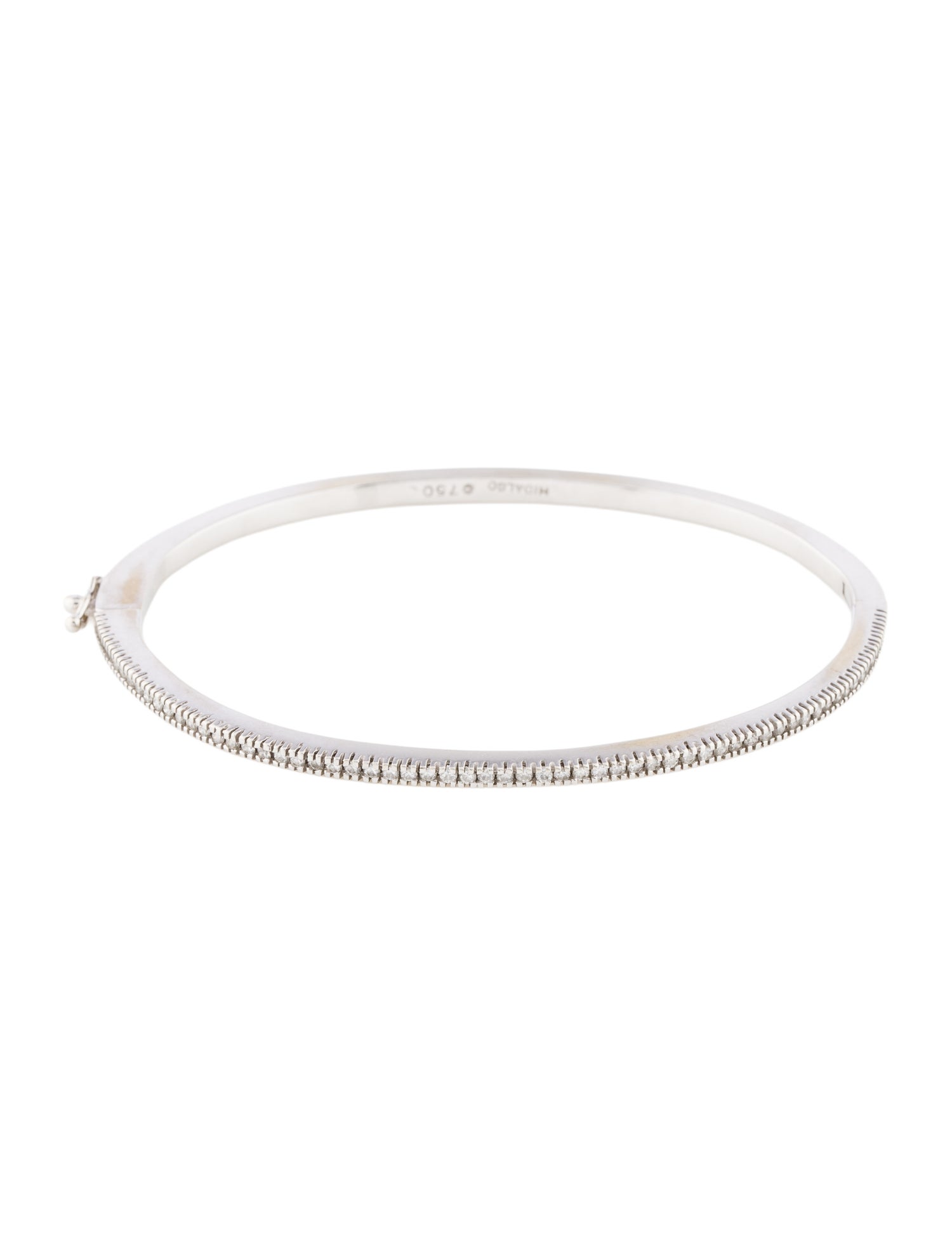 Hidalgo 18K Diamond Hinged Bangle