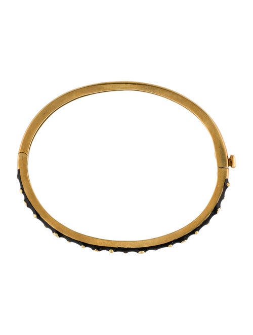 Hidalgo 18K Enamel & Diamond Hinged Bangle