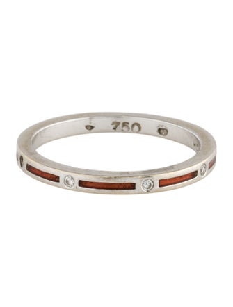 Hidalgo 18K Diamond & Enamel Band