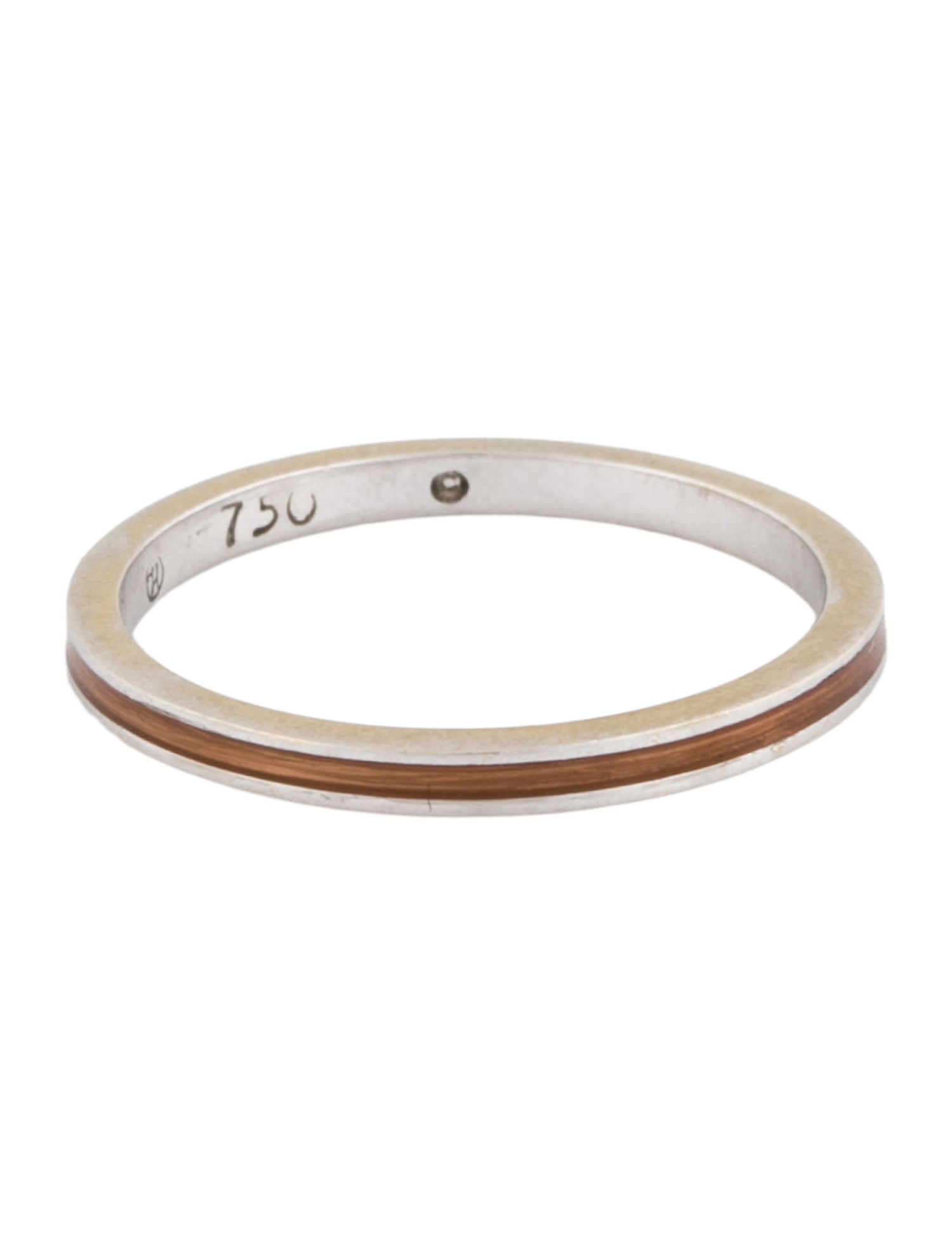 Hidalgo 18K Enamel Stacking Band