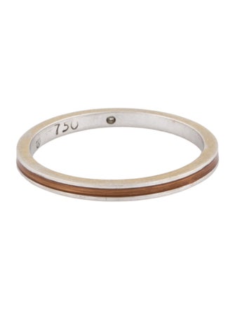 Hidalgo 18K Enamel Stacking Band