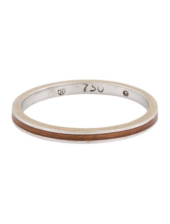 Hidalgo 18K Enamel Stacking Band