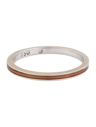 Hidalgo 18K Enamel Stacking Band