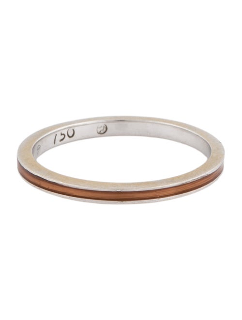 Hidalgo 18K Enamel Stacking Band