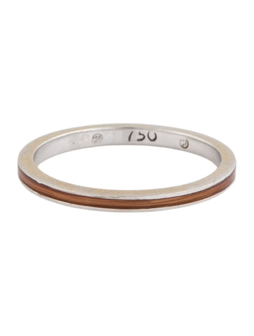 Hidalgo 18K Enamel Stacking Band