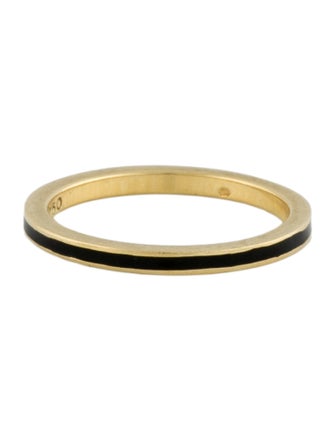 Hidalgo 18K Enamel Stacking Band