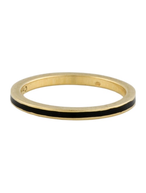 Hidalgo 18K Enamel Stacking Band