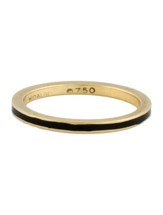 Hidalgo 18K Enamel Stacking Band