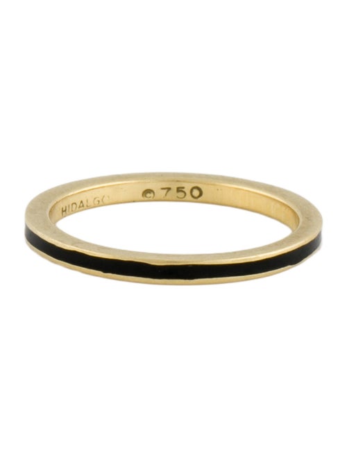 Hidalgo 18K Enamel Stacking Band