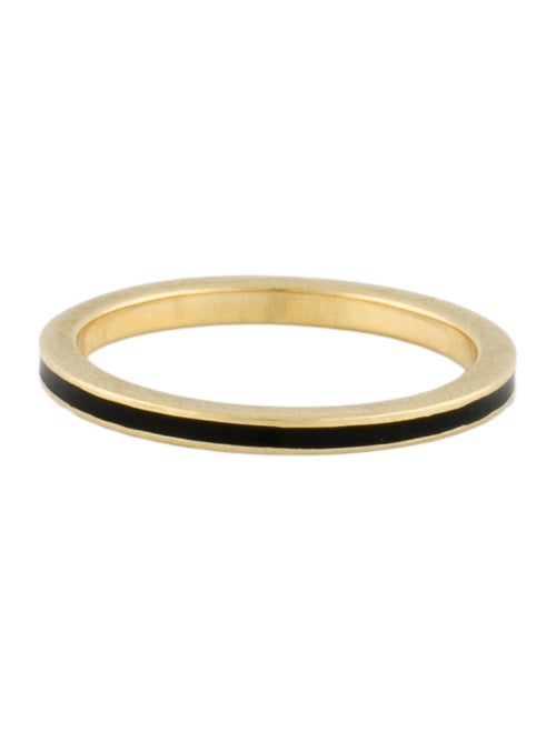 Hidalgo 18K Enamel Stacking Band