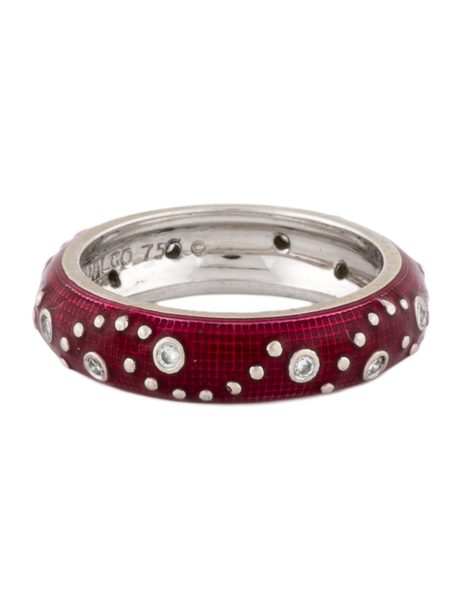 Hidalgo Enamel Diamond Eternity Ring