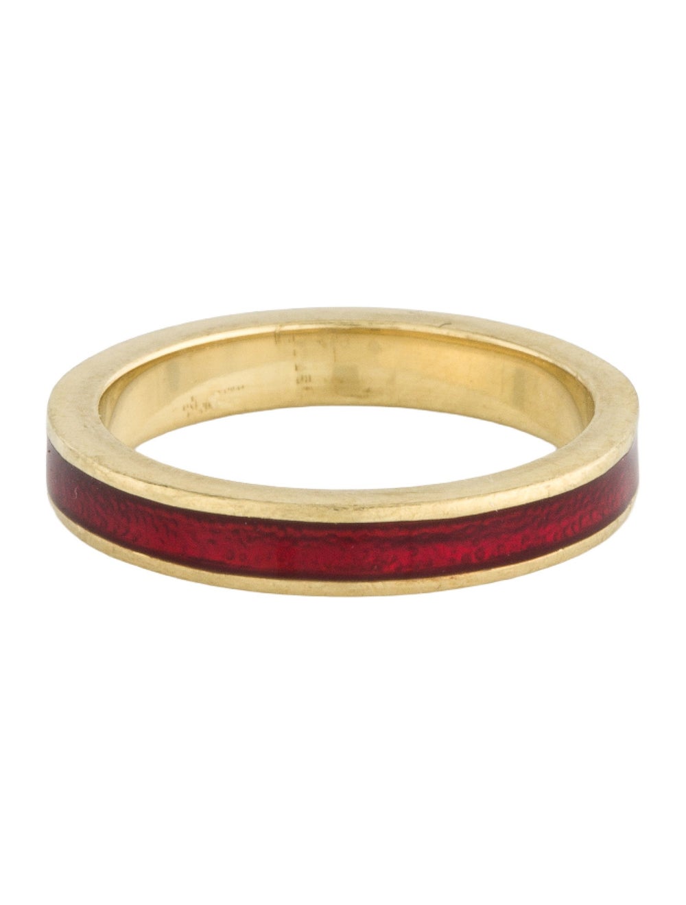 Hidalgo 18K Enamel Stackable Ring - image 4