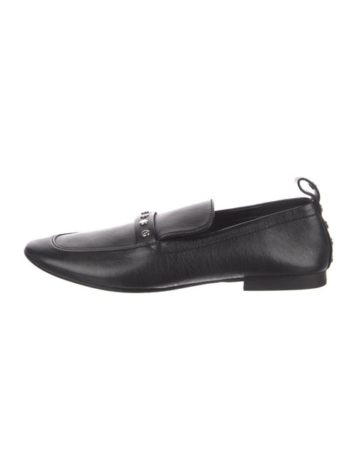 Hiraeth Leather Studded Accents Loafers