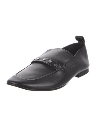 Hiraeth Leather Studded Accents Loafers
