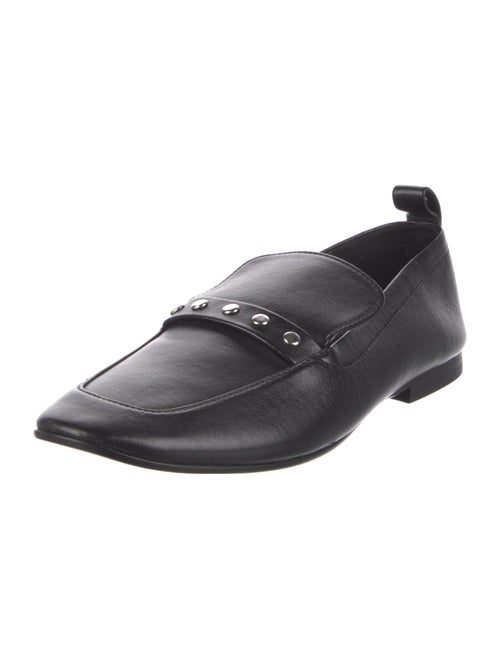 Hiraeth Leather Studded Accents Loafers