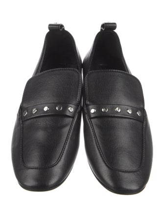 Hiraeth Leather Studded Accents Loafers