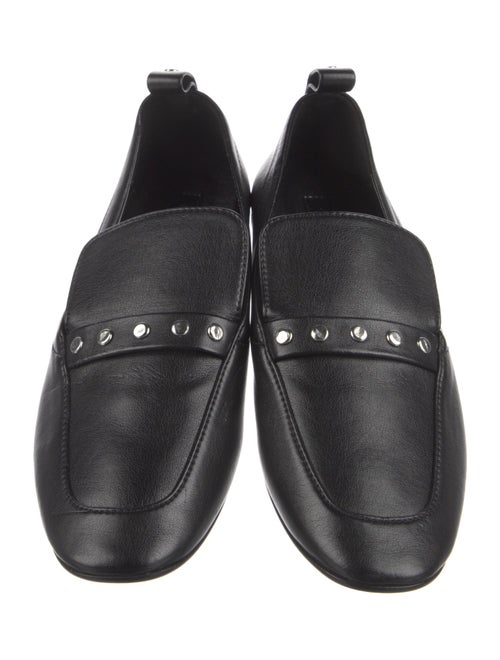 Hiraeth Leather Studded Accents Loafers
