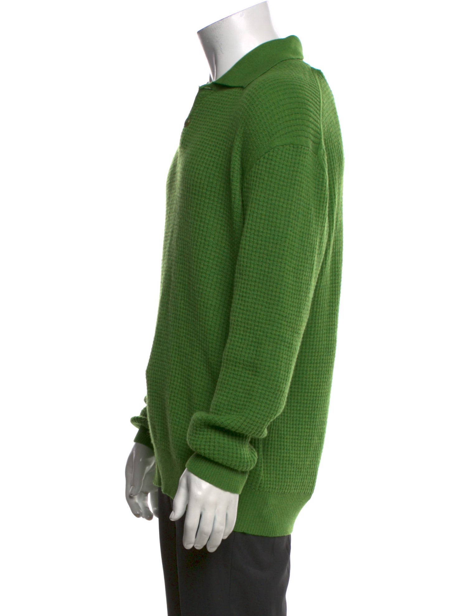 Zegna x The Elder Statesman Cashmere Mock Neck Polo Sweater