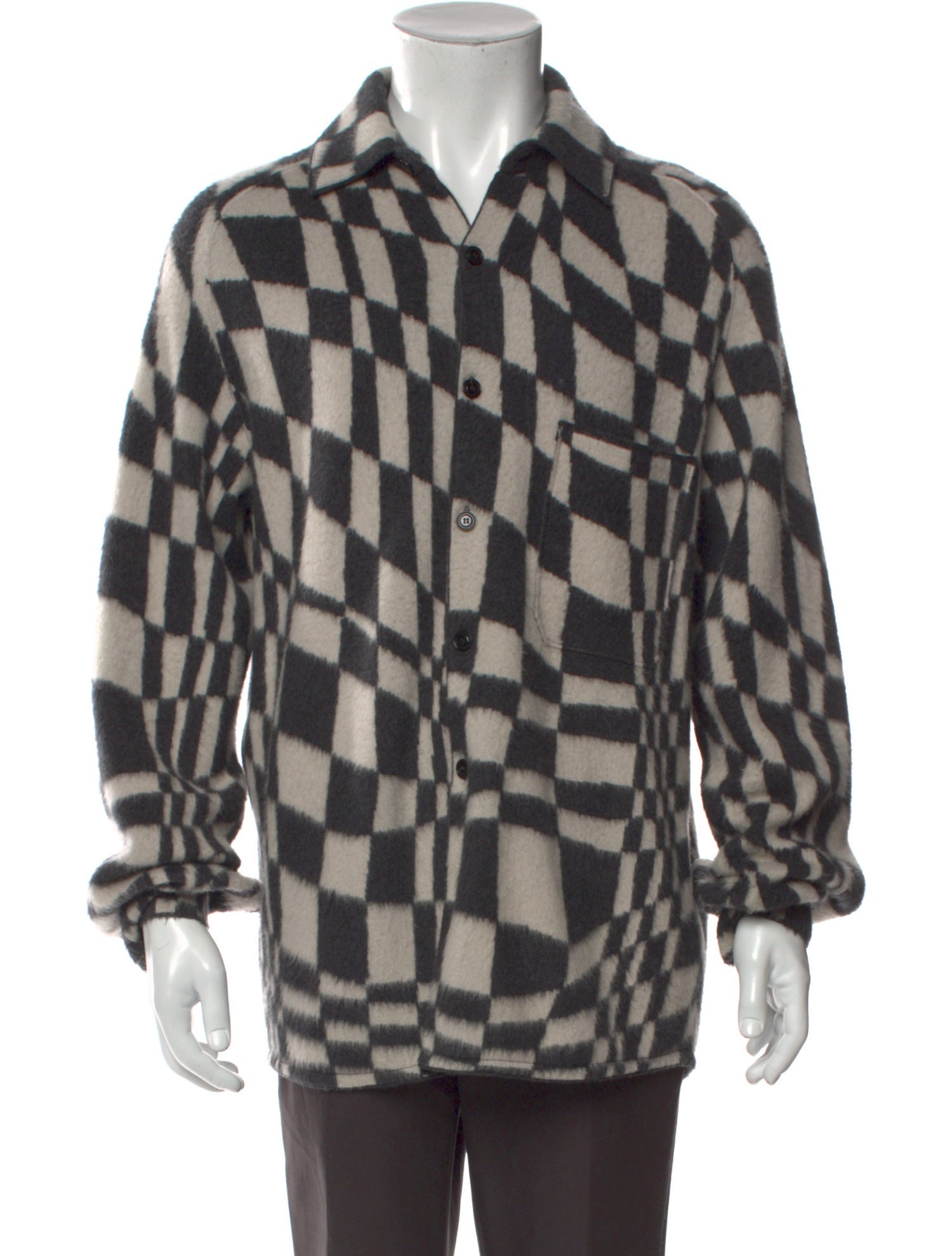 Zegna x The Elder Statesman Cashmere Plaid Print Shirt