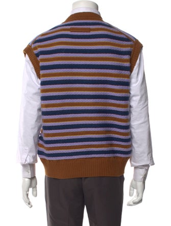 Zegna x The Elder Statesman Cashmere Striped Sweater Vest